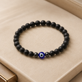 Men’s Bracelet |  Black Evil Eye Beaded Bracelet
