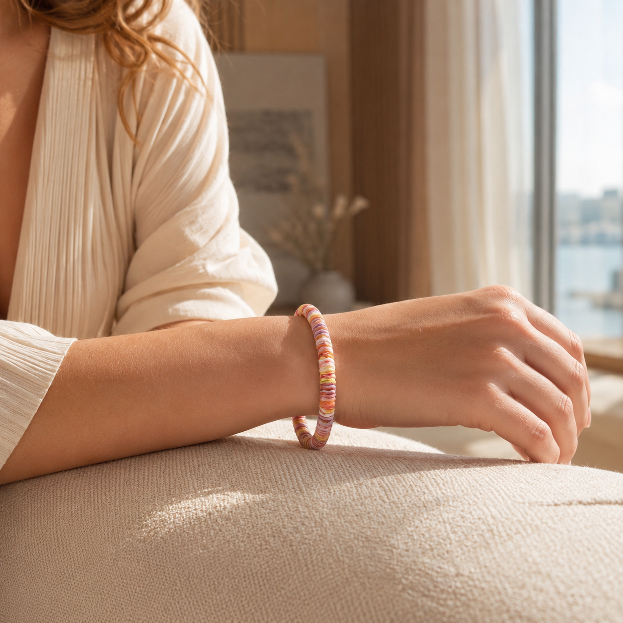 Bracelet | Sunset Heishi Bead Bracelet