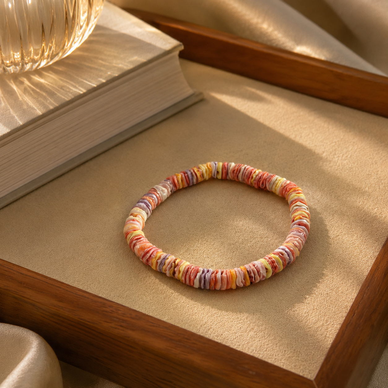 Bracelet | Sunset Heishi Bead Bracelet