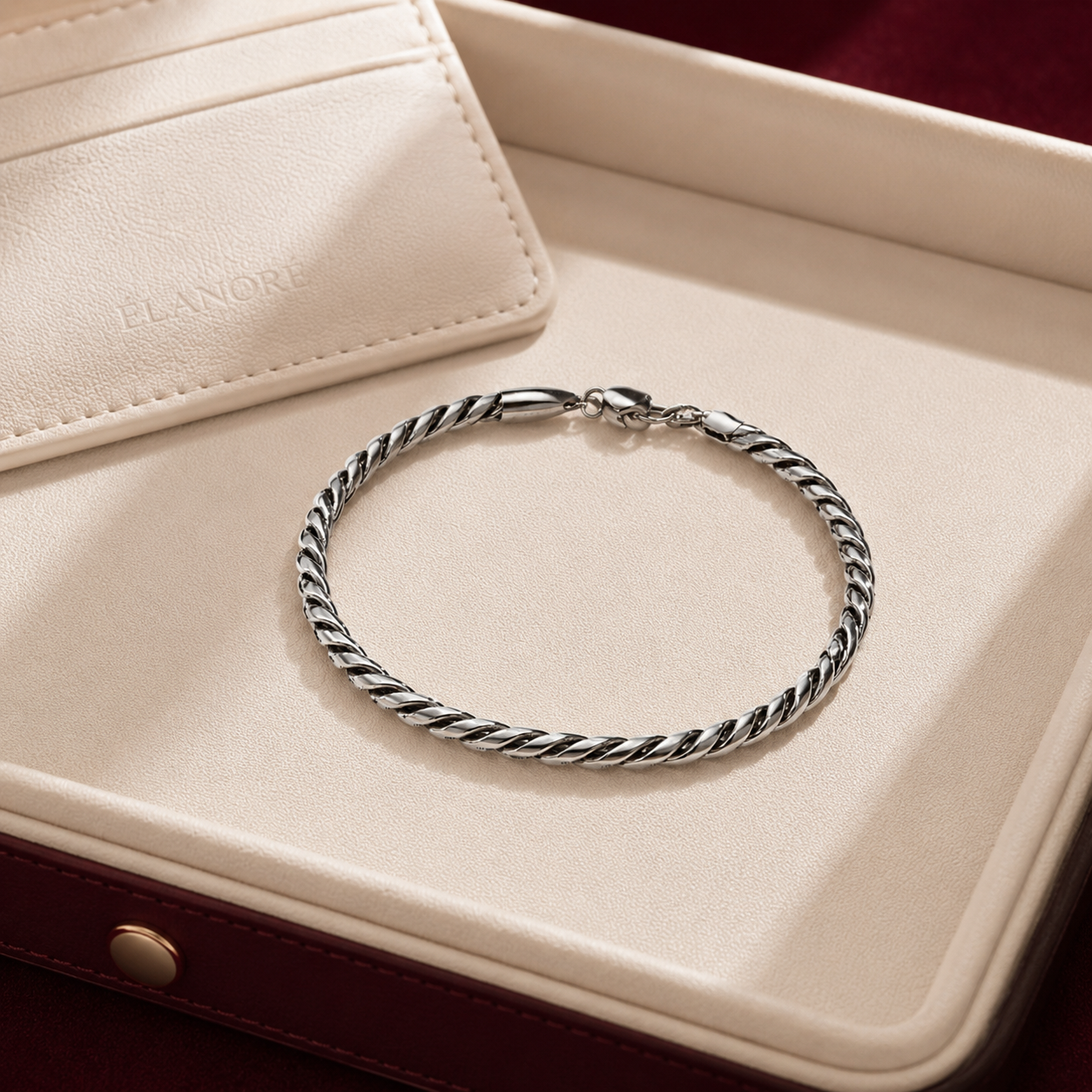 Men's Bracelet | Minimal Twisted Rope Chain Bracelet