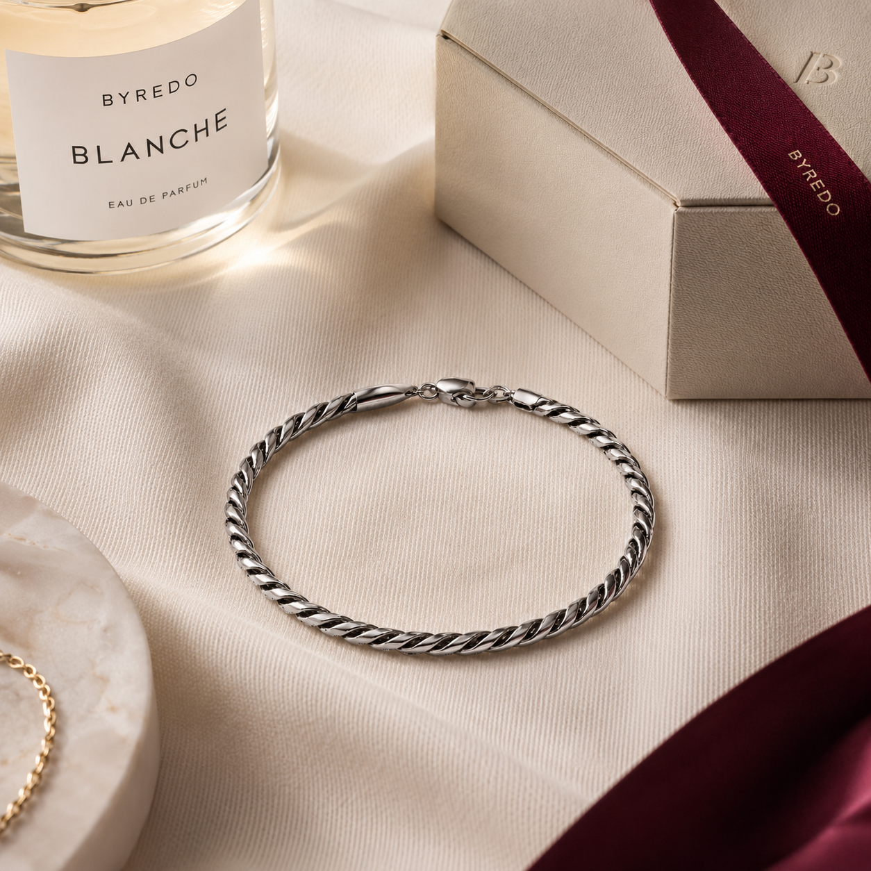Men's Bracelet | Minimal Twisted Rope Chain Bracelet