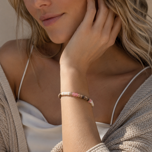 Bracelet | Shell & Wood Bead Bracelet